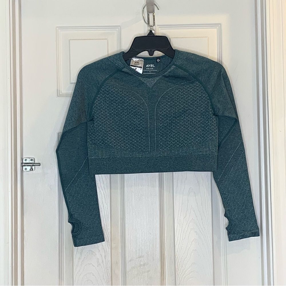 AYBL EMPOWER SEAMLESS LONG SLEEVE CROP TOP Size XL
